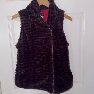 PATAGONIA Women's Pelage Fleece Fur Deep Purple Vest Size Medium